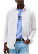 Thumbnail Chemise en coton blanche à rayures avec une coupe droite et col à revers - Image 2