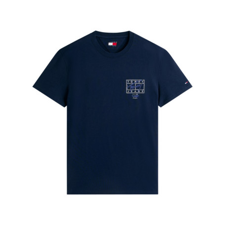 T-shirt en coton lavande imprimé avec une coupe...