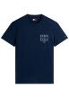 Thumbnail T-shirt en coton lavande imprimé avec une coupe droite et un col rond