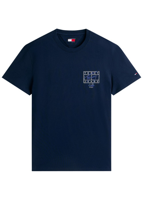 T-shirt en coton lavande imprimé avec une coupe...