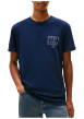 Thumbnail T-shirt en coton lavande imprimé avec une coupe droite et un col rond - Image 2
