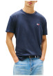 Thumbnail T-shirt marine uni avec une coupe droite et des manches courtes - Image 2