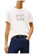 Thumbnail T-shirt en coton écru à imprimé avec une coupe droite et un col rond - Image 2