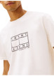 Thumbnail T-shirt en coton écru à imprimé avec une coupe droite et un col rond - Image 5