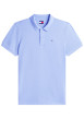 Thumbnail Polo en coton lavande uni avec une coupe droite et un col à revers