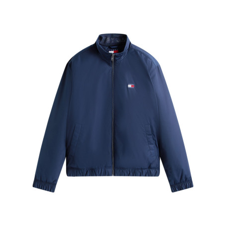 Blouson marine uni avec une coupe droite et un...