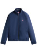 Thumbnail Blouson marine uni avec une coupe droite et un col montant
