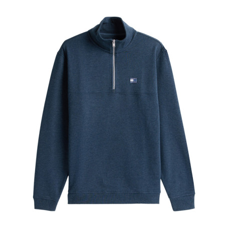 Sweat marine uni avec une coupe droite et un...