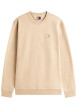 Thumbnail Sweat beige uni avec une coupe droite et des manches longues