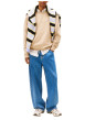 Thumbnail Sweat beige uni avec une coupe droite et des manches longues - Image 4
