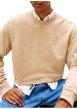 Thumbnail Sweat beige uni avec une coupe droite et des manches longues - Image 5
