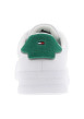 Thumbnail Tennis en cuir blanches et vertes à talon plat avec des lacets - Image 6