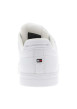 Thumbnail Tennis en cuir blanc à talon plat avec des lacets et un logo brodé - Image 6