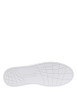 Thumbnail Tennis en cuir blanc à talon plat avec des lacets et un logo brodé - Image 5