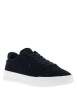 Thumbnail Tennis en cuir bleu marine à talon plateau avec des lacets noirs - Image 3