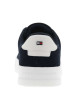 Thumbnail Tennis en cuir bleu marine à talon plateau avec des lacets noirs - Image 6