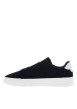 Thumbnail Tennis en cuir bleu marine à talon plateau avec des lacets noirs - Image 2