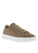 Thumbnail Tennis sable en cuir et doux au toucher avec un talon plateau et des lacets - Image 3