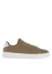 Thumbnail Tennis sable en cuir et doux au toucher avec un talon plateau et des lacets