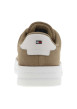 Thumbnail Tennis sable en cuir et doux au toucher avec un talon plateau et des lacets - Image 6
