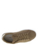 Thumbnail Tennis sable en cuir et doux au toucher avec un talon plateau et des lacets - Image 4
