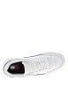 Thumbnail Tennis en cuir blanches à talon plat avec des lacets et logo côté externe - Image 4