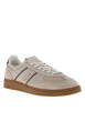 Thumbnail Tennis en cuir sable à talon plat avec des lacets et un revêtement doux - Image 3