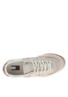 Thumbnail Tennis en cuir sable à talon plat avec des lacets et un revêtement doux - Image 4