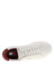Thumbnail Tennis en cuir ivoire à talon plat avec des lacets et un revêtement en grains - Image 4