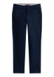Thumbnail Pantalon chino en coton bleu à coupe slim pourvu de poches plaquées