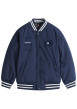 Thumbnail Doudoune marine coupe ample pourvu d'un col bomber et d'une double fermeture