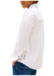 Thumbnail Chemise en coton biologique blanche pourvue d'une fermeture boutonnée - Image 3