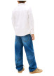 Thumbnail Chemise en coton biologique blanche pourvue d'une fermeture boutonnée - Image 4