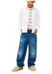 Thumbnail Chemise en coton biologique blanche pourvue d'une fermeture boutonnée - Image 5