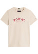 Thumbnail T-shirt en coton beige à coupe droite pourvu d'un imprimé de la marque