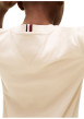 Thumbnail T-shirt en coton beige à coupe droite pourvu d'un imprimé de la marque - Image 3