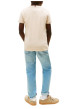 Thumbnail T-shirt en coton beige à coupe droite pourvu d'un imprimé de la marque - Image 4
