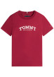 Thumbnail T-shirt en coton bordeaux à coupe droite pourvu d'un imprimé de la marque
