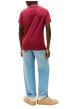 Thumbnail T-shirt en coton bordeaux à coupe droite pourvu d'un imprimé de la marque - Image 3