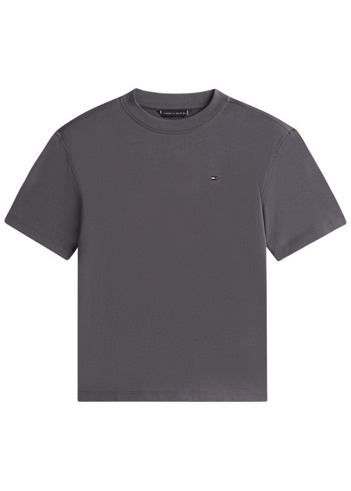 T-shirt en coton anthracite pourvu d'imprimés...