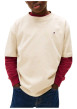 Thumbnail T-shirt en coton écru pourvu d'imprimés de la marque dans le dos - Image 2