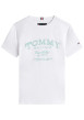 Thumbnail T-shirt en coton blanc à coupe droite pourvu d'un imprimé de la marque