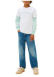 Thumbnail T-shirt en coton blanc à coupe droite pourvu d'un imprimé de la marque - Image 5