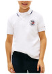 Thumbnail Polo en coton blanc à coupe droite pourvu d'un col à revers boutonné - Image 2