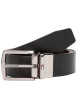 Thumbnail Ceinture réversible Denton en cuir noir et brune avec boucle ardillon