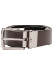 Thumbnail Ceinture réversible Denton en cuir noir et brune avec boucle ardillon - Image 3