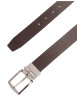 Thumbnail Ceinture réversible Denton en cuir noir et brune avec boucle ardillon - Image 4