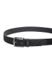 Thumbnail Ceinture noire Denton en cuir effet délavé avec boucle ardillon - Image 2