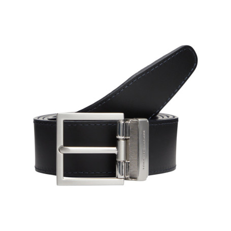 Ceinture noire réversible Hudson en cuir avec...