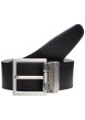 Thumbnail Ceinture noire réversible Hudson en cuir avec boucle ardillon